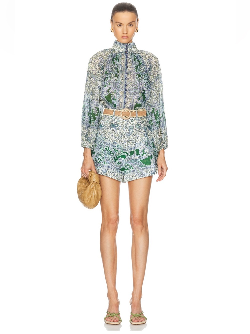 Zimmermann Ottie Blouse + shorts set - Size AU1